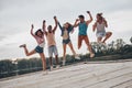 Life is better with friends. Royalty Free Stock Photo