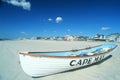 Life Boat on Cape May, NJ beach Royalty Free Stock Photo