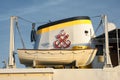 Life Boat, Public Transportation Ferry, Istanbul, Turkey Royalty Free Stock Photo