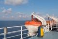 Life boats on big ship Royalty Free Stock Photo