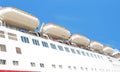 Life boats on cruise ship Royalty Free Stock Photo