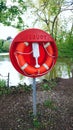 Life Bouy by a Lake