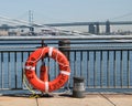 Life buoy from Battleship New Jersey Royalty Free Stock Photo