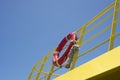 A life buoy on a boat Royalty Free Stock Photo