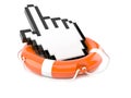 Life buoy with cursor Royalty Free Stock Photo