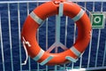Life Buoy On The Deck Of Cruise Ship Royalty Free Stock Photo