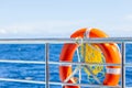 Life buoy on ferry Royalty Free Stock Photo
