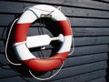 Life buoy preserver ring belt Royalty Free Stock Photo