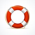 Life Buoy Ring Red. Vector Royalty Free Stock Photo