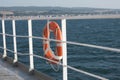 Life buoy on a ferry Royalty Free Stock Photo