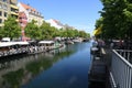 Life at Christiansborg canal in capital Copenhagen Denmark Royalty Free Stock Photo