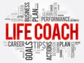 Life Coach word cloud collage Royalty Free Stock Photo