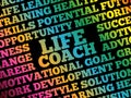 Life coach word cloud collage Royalty Free Stock Photo