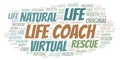 Life Coach word cloud Royalty Free Stock Photo