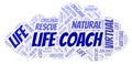 Life Coach word cloud Royalty Free Stock Photo