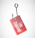 life coaching hook tag sign icon concept Royalty Free Stock Photo