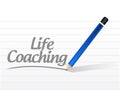 life coaching message sign icon concept