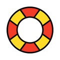 Life donut, life preserver Isolated Vector Icon that can be easily modified or edited