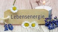 Life energy shield in german