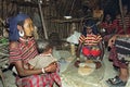 Daily life of Ethiopian Afar women and teens