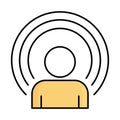 Life fill inside vector icon which can easily modify or edit