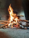 life on fire, traditional life, wood fire