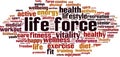 Life force word cloud