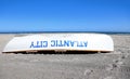 Life guard boat on the beach in Atlantic City