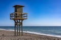Life guard house in the sea shore Royalty Free Stock Photo