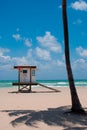 Life Guard Hut on Beach Royalty Free Stock Photo