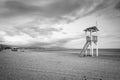 Life gaurd hut on a beach. Royalty Free Stock Photo