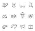 Life Guard icons in sketches