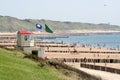 life guard post on the beach