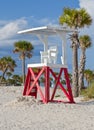 Life Guard stand on Beach Royalty Free Stock Photo