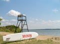 Life guard Stand with Rescue Surf board