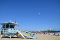 Life guard stand and tower at the Santa Monica Beach