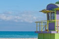 Life Guard Station Series (12th, copy space left) Royalty Free Stock Photo