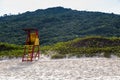 Life guard tower in Florianopolis, Santa Catarian, Brazil