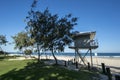 Life guard tower in Sydney Royalty Free Stock Photo