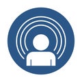 Life Half Glyph Style vector icon which can easily modify or edit