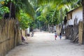 The life of the inhabitants of the Philippine fishing village Royalty Free Stock Photo