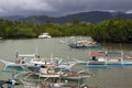 The life of the inhabitants of the Philippine fishing village Royalty Free Stock Photo