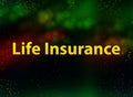 Life Insurance abstract bokeh dark background Royalty Free Stock Photo
