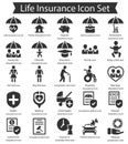 Life Insurance icon set