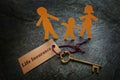 Life Insurance family key Royalty Free Stock Photo