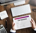 Life Insurance Form Application Security Concept Royalty Free Stock Photo