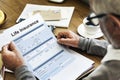Life Insurance Form Application Security Concept Royalty Free Stock Photo