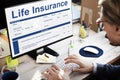 Life Insurance Policy Terms of Use Concept