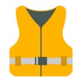 Life Jacket icon. Tourism equipment. River boat trip web element