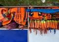 Life Jacket Stacked on The Rack Near the Beach